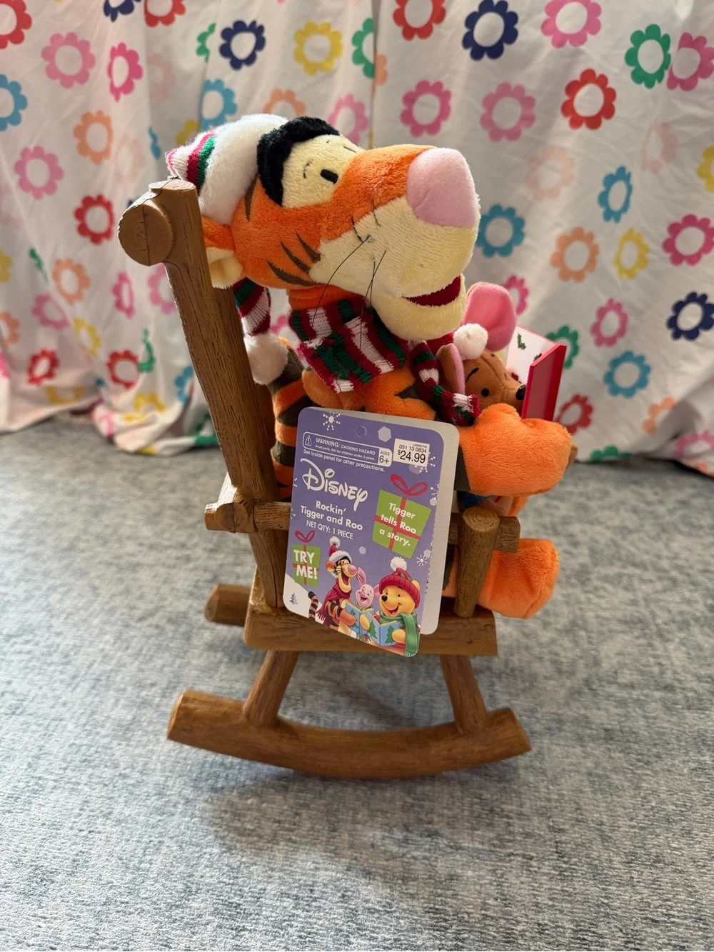 Rocking tigger and roo Christmas decor